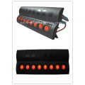 Disjuntor do painel do interruptor do balancim do circuito marinho DC12V 6 com LED vermelho para carro de barco Pn-RP6